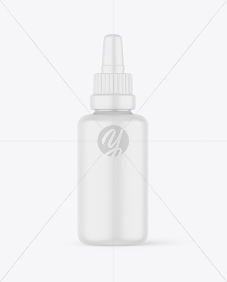 Matte Plastic Dropper Bottle Mockup