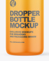 Matte Plastic Dropper Bottle Mockup