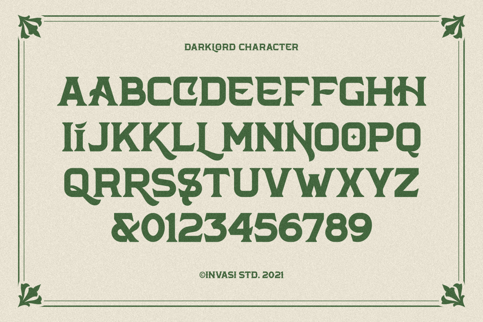 Darklord Family - Display Font