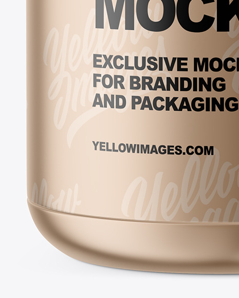 Metallic Jar Mockup