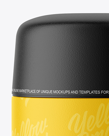 Matte Textured Jar Mockup