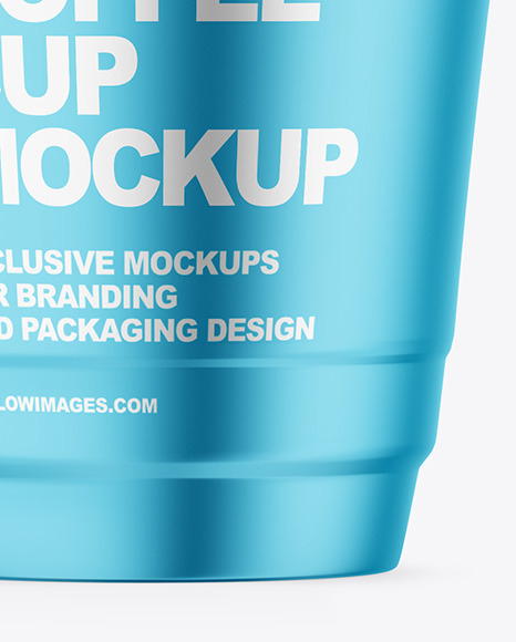 Metallized Cup w/ Coffee Splash Mockup