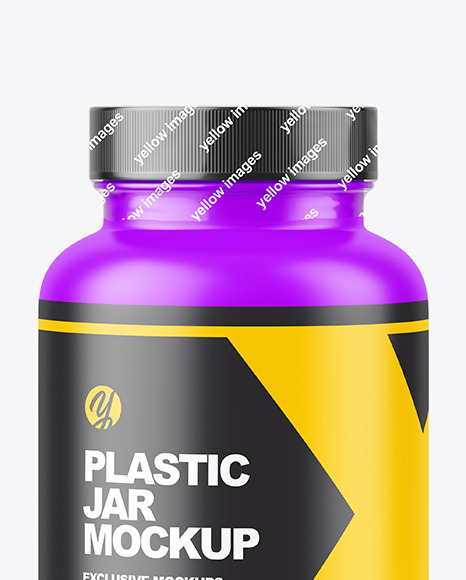 Matte Plastic Jar Mockup