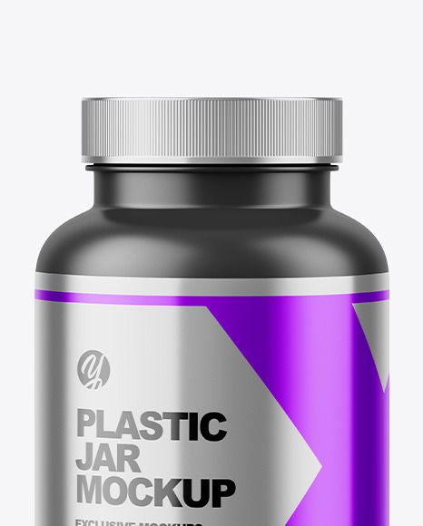 Matte Plastic Jar Mockup