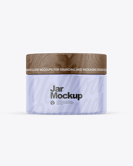 Glossy Jar Mockup - Body cream jar