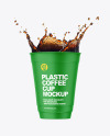 Matte Cup w/ Coffee Splash Mockup