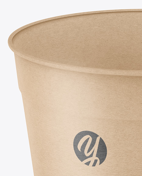 Kraft Coffee Cup Mockup