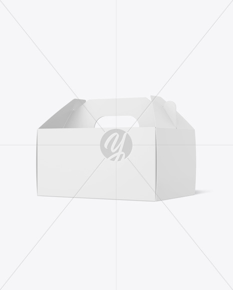 Paper Box w/ Handle Mockup