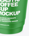 Matte Cup w/ Coffee Splash Mockup