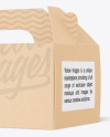 Kraft Box w/ Handle Mockup