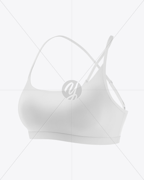 Women's Sports Bra Mockup - Half Side View