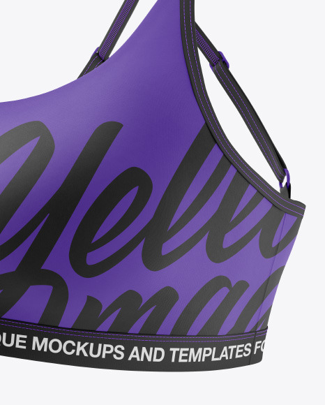 Women's Sports Bra Mockup - Half Side View