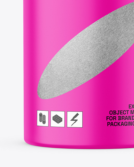Matte Plastic Jar Mockup
