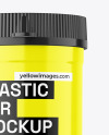 Glossy Plastic Jar Mockup