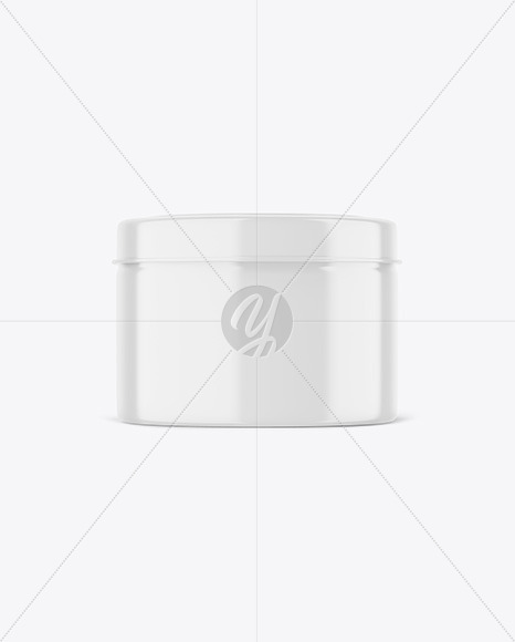 Glossy Tin Jar Mockup