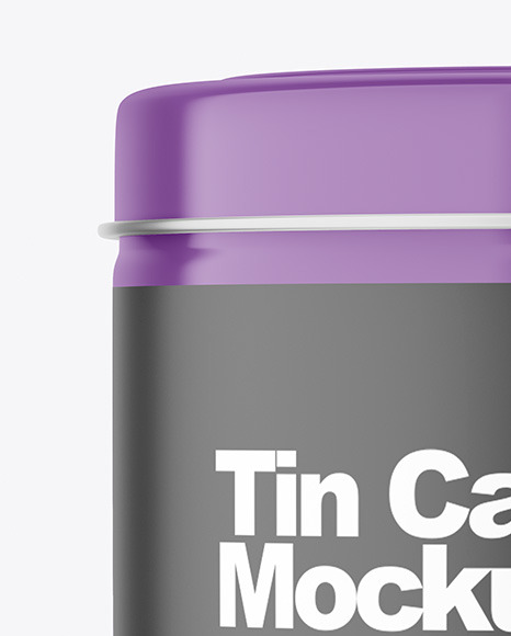 Glossy Tin Jar Mockup