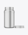 Opened Metallic Jar Mockup