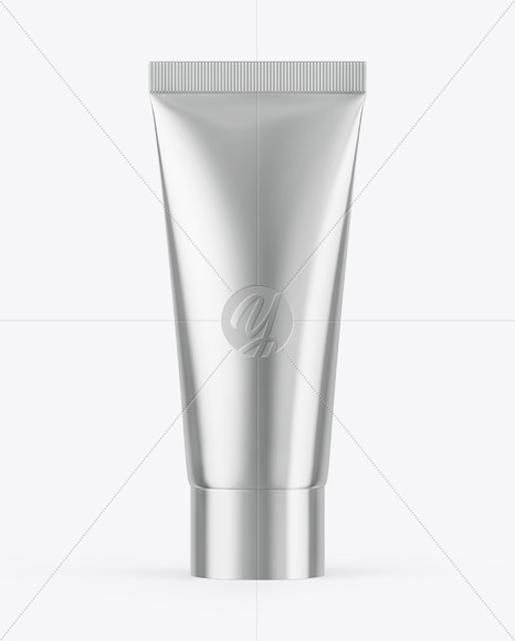 Metallic Cosmetic Tube Mockup