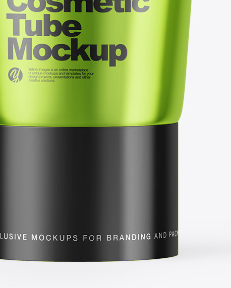 Metallic Cosmetic Tube Mockup
