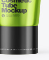 Metallic Cosmetic Tube Mockup
