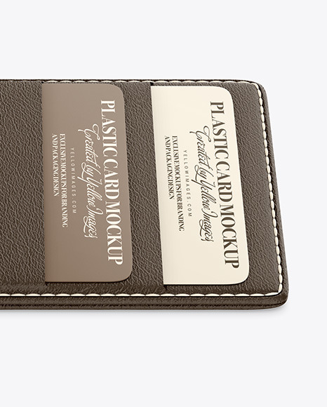 Leather Card Holder Mockup