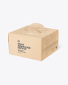 Kraft Handle Box w/ Window Mockup