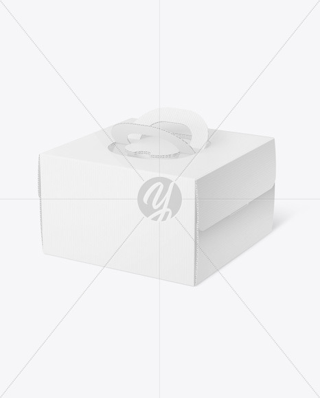 Corrugated Handle Box w/ Window Mockup