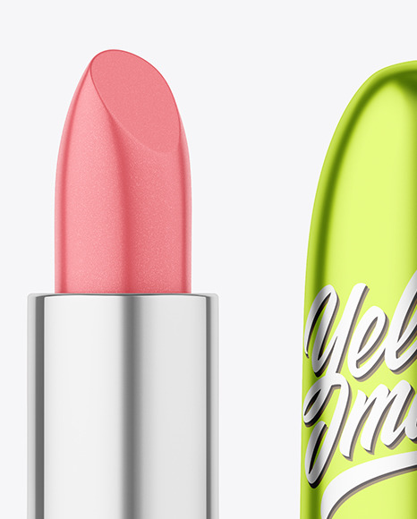 Metallic Lipstick Mockup