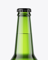 Green Beer Bottle Mockup