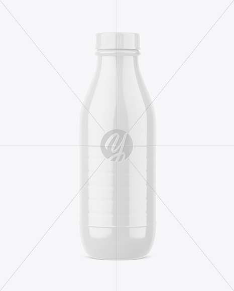 Glossy Plastic Bottle Mockup