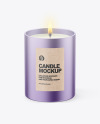 Metallic Candle Mockup