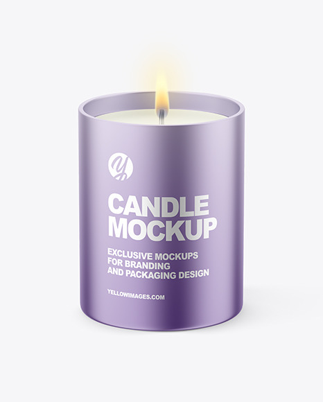 Metallic Candle Mockup