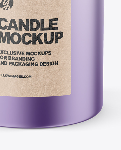 Metallic Candle Mockup