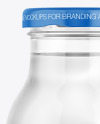 200ml Clear Glass Water Bottle Mockup