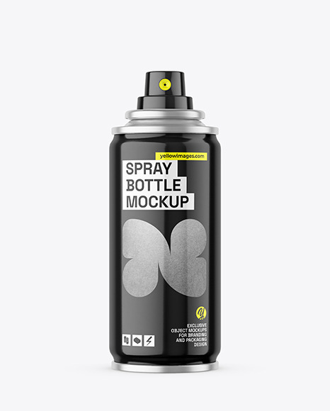 Glossy Spray Bottle Mockup