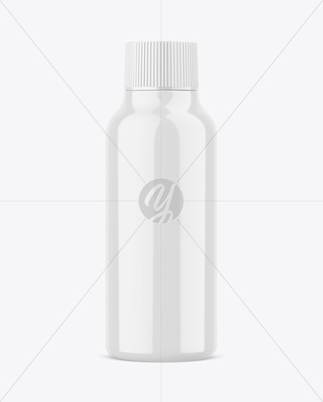 Glossy Plastic Bottle Mockup