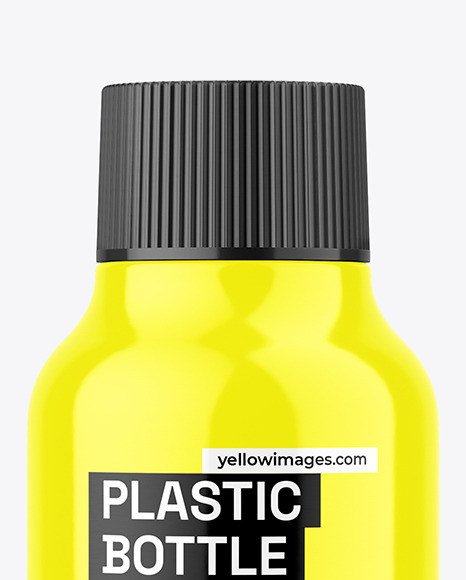 Glossy Plastic Bottle Mockup