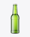 Green Beer Bottle Mockup