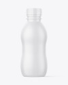 200ml Matte Plastic Yoghurt Bottle Mockup