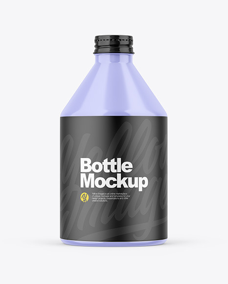 Glossy Bottle Mockup