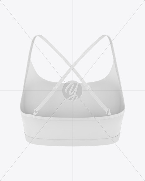 Women's Sports Bra Mockup - Back View