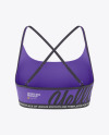 Women's Sports Bra Mockup - Back View