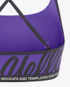 Women's Sports Bra Mockup - Back View