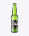 Green Beer Bottle Mockup