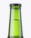 Green Beer Bottle Mockup