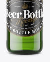 Green Beer Bottle Mockup