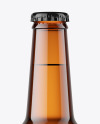 Amber Beer Bottle Mockup