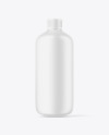 Matte Plastic Milk Bottle Mockup