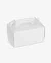 Corrugated Box w/ Handle Mockup