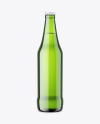 Green Beer Bottle Mockup